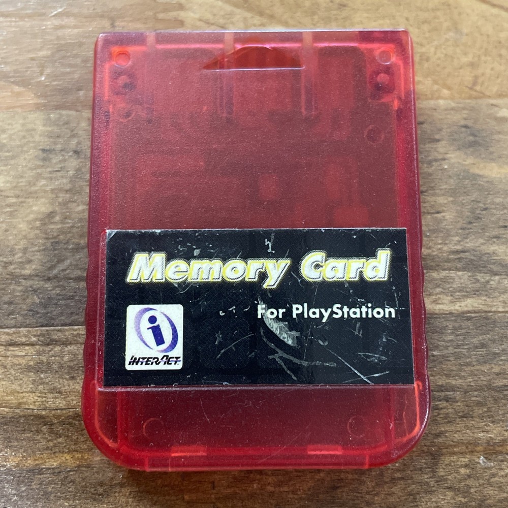 Memory Manager Card Red 8MB InterAct PS2 Console Video Game System
