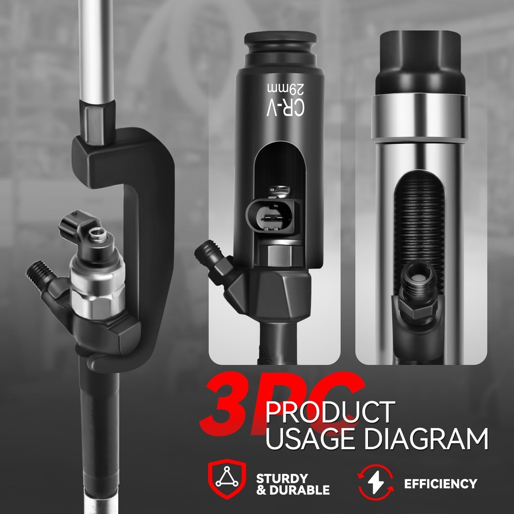 40pcs Diesel Injector Extractor Kit Injector Engine Tool Set Remover Puller Kit