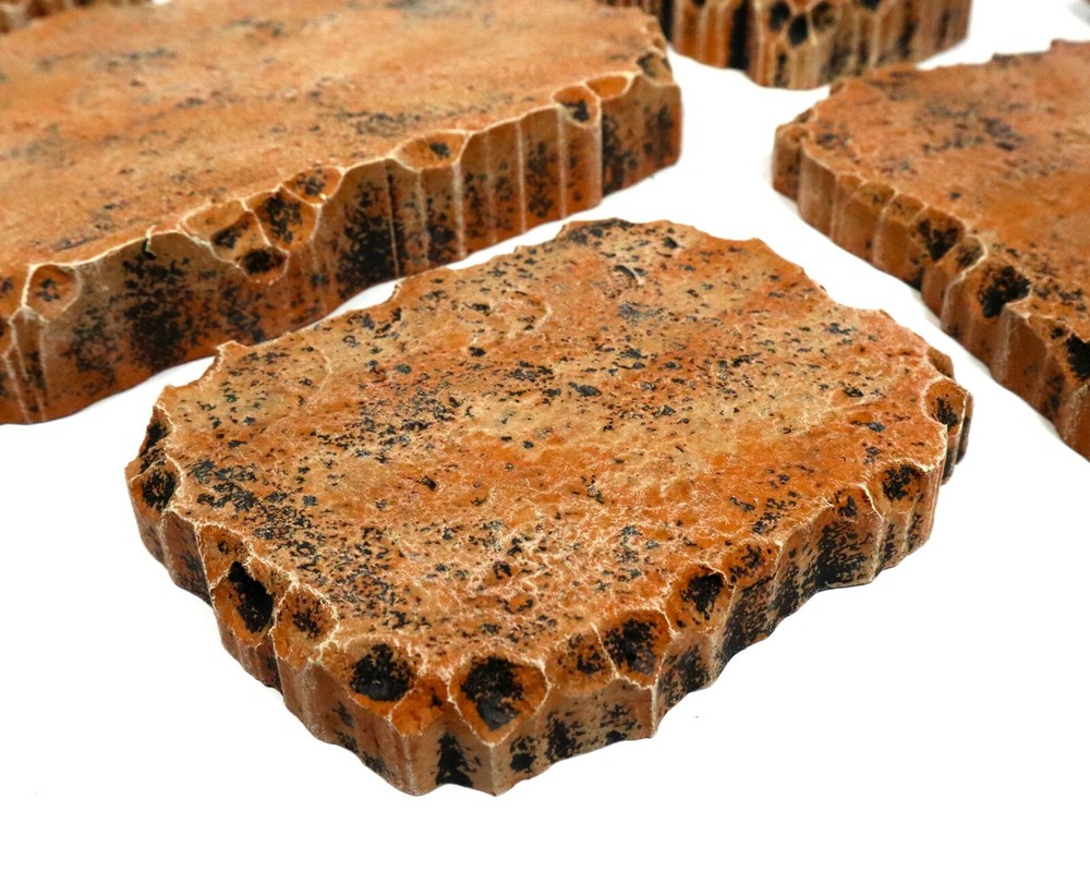 Earth Toned Stacking Hills Set - War Game Terrain Scenery Warhammer D&D