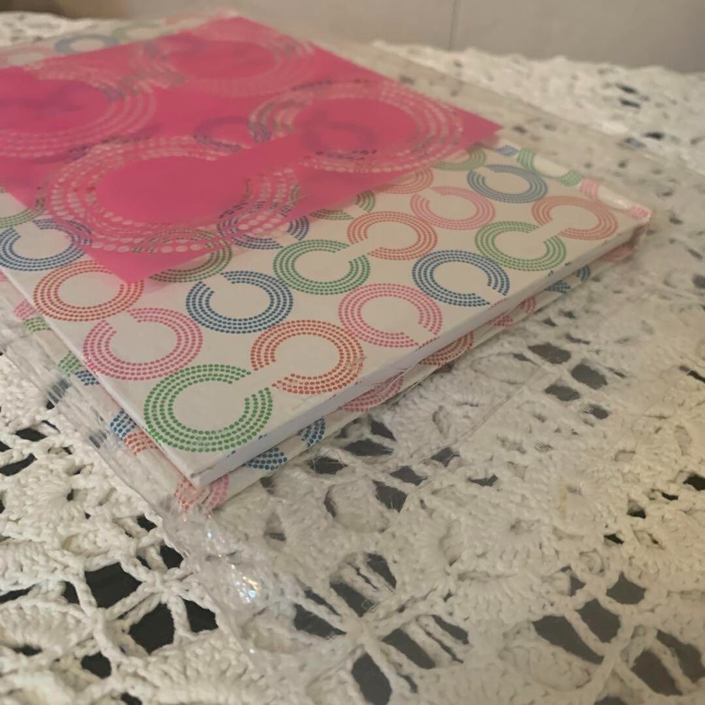 Coach Notebook white pink Auth New