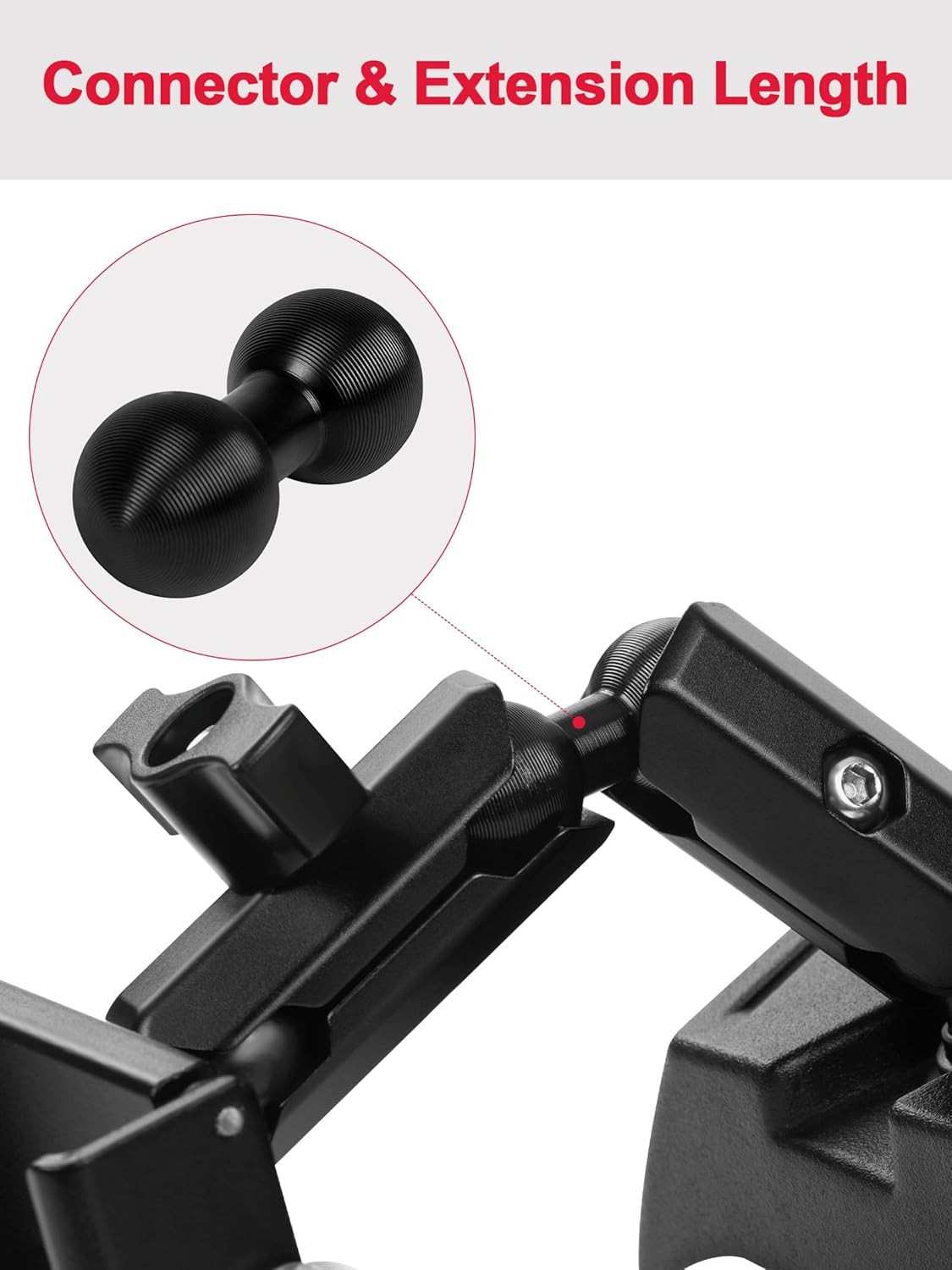 2PCS Aluminum Double Ball Head Mount, 20mm to Extension Dual Balls...