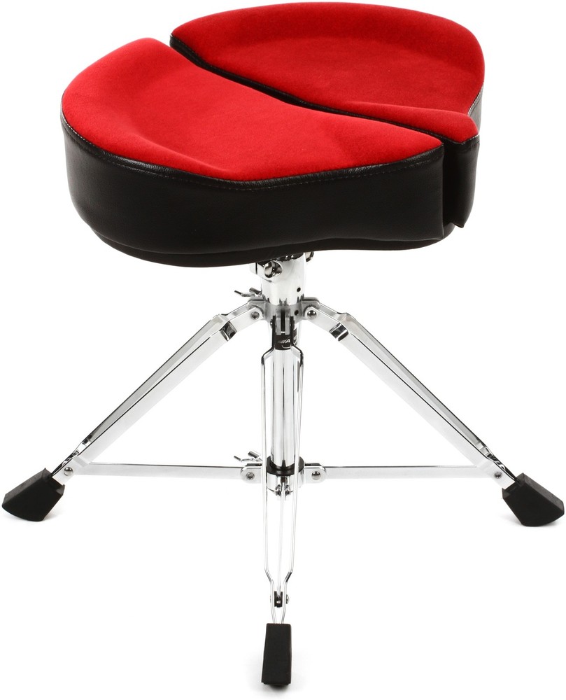 Ahead Spinal-G 4-leg Drum Throne with Saddle Seat - Red (5-pack) Bundle