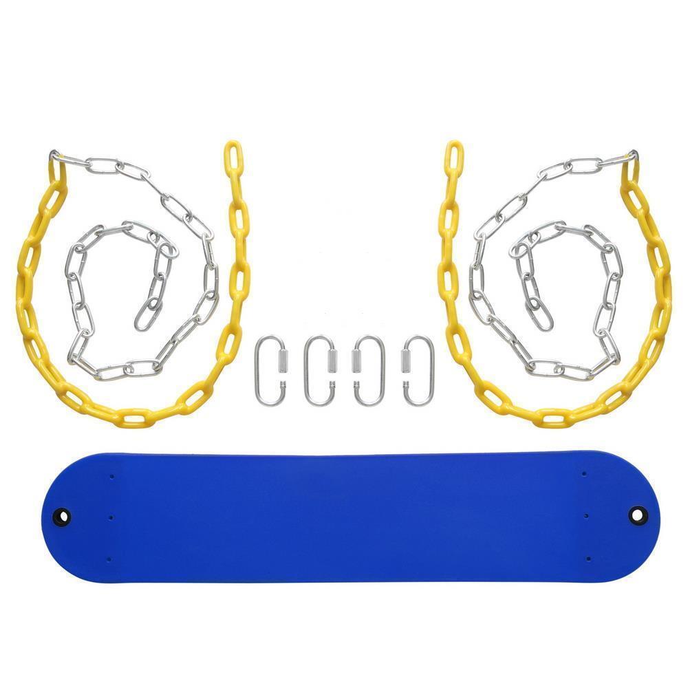 Outdoor Heavy Duty Swing Seat Set Accessories Replacement With Anti-Rust Chains