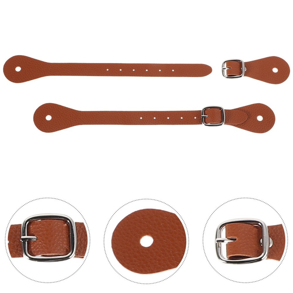 2 Pcs Boot Straps for Cowboy Boots Equestrian Adjustable Spur Elastic Belts