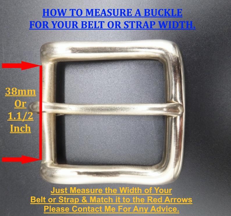 CAST [ 2" - 50 mm ] SOLID BRASS SINGLE ROLLER BELT BUCKLE Leather craft