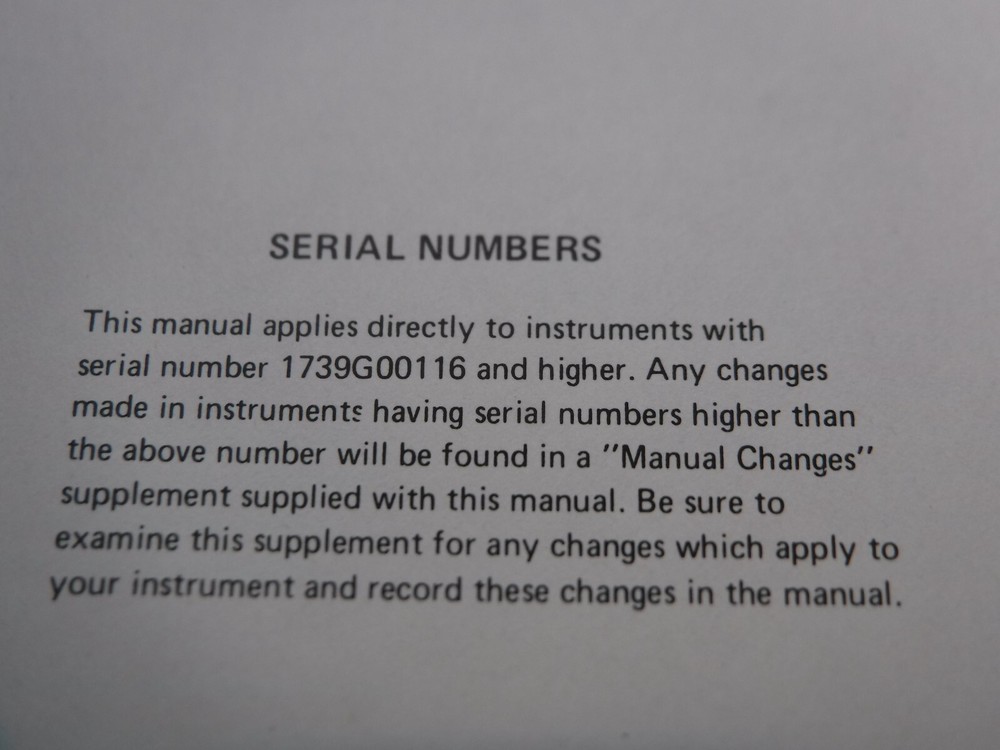 Hewlett Packard 8170A Logic Pattern Generator Manual 08170-90001