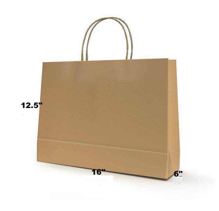 Kraft Paper Bag Party Shopping Gift Bags Retail Merchandise with Handles
