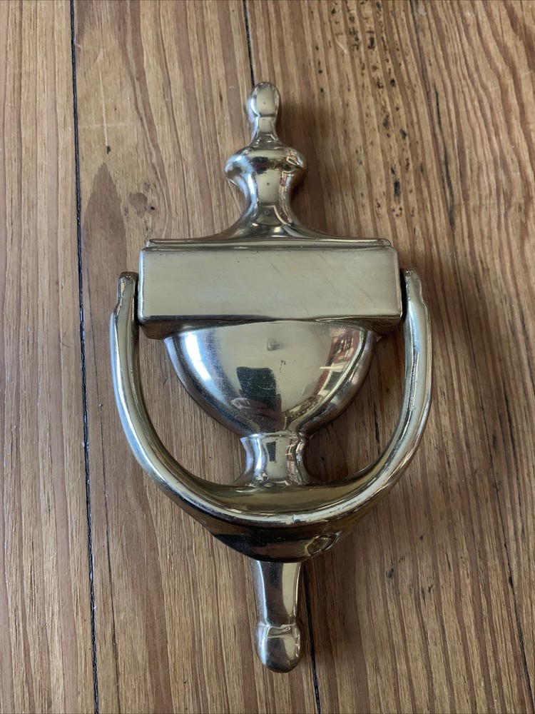 SOLID BRASS DOOR KNOCKER - BLANK NOT ENGRAVED