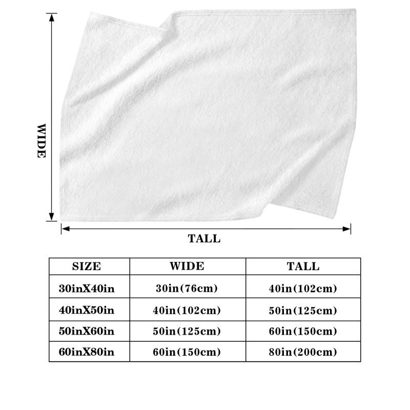 Customizable light blue flannel blanket with name and bow pattern♢