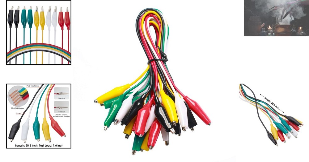 Durable 10-Piece Lead Set - Ideal for Electronics, Prototyping & DIY