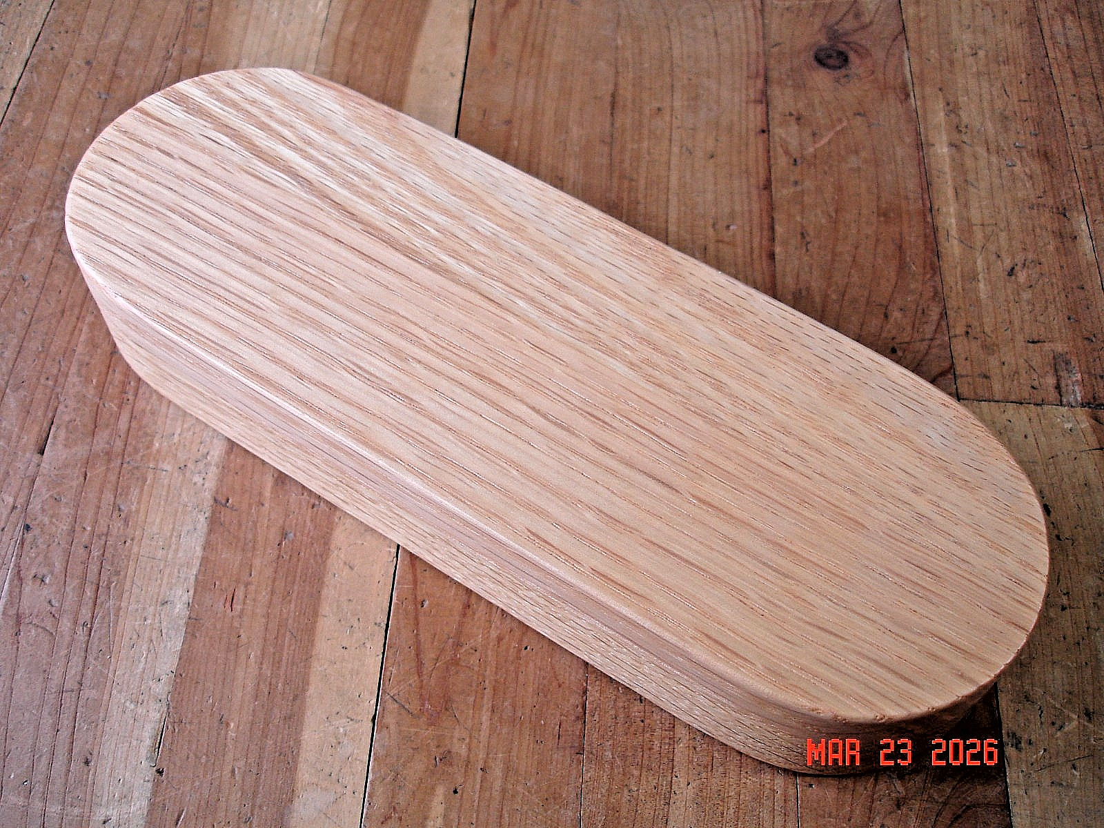 1 NEW BUCK KNIVES 196 MINI ALPHA HUNTER KNIFE OAK WOOD DISPLAY BOX CASE FELT