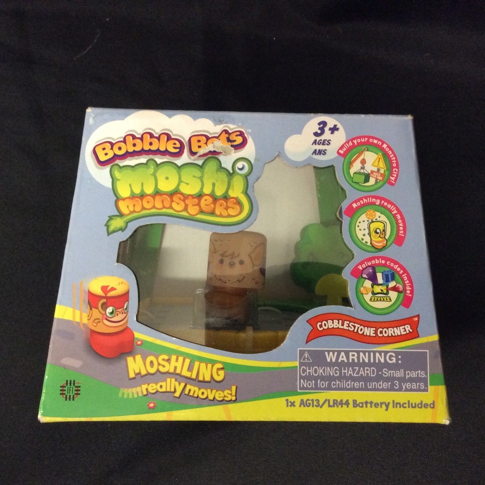 New - Moshi Monsters Bobble Bots Moshling Cobblestone Corner