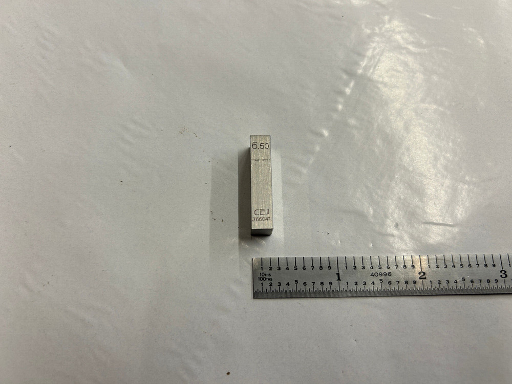 6.50 CEJ Rectangular Steel Gage Gauge Block