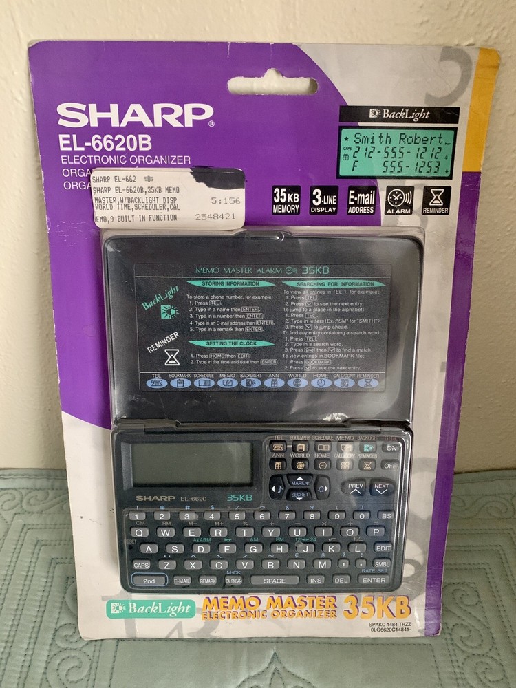 Sharp Memo Master Organizer - EL-6620B - Brand New - Untested