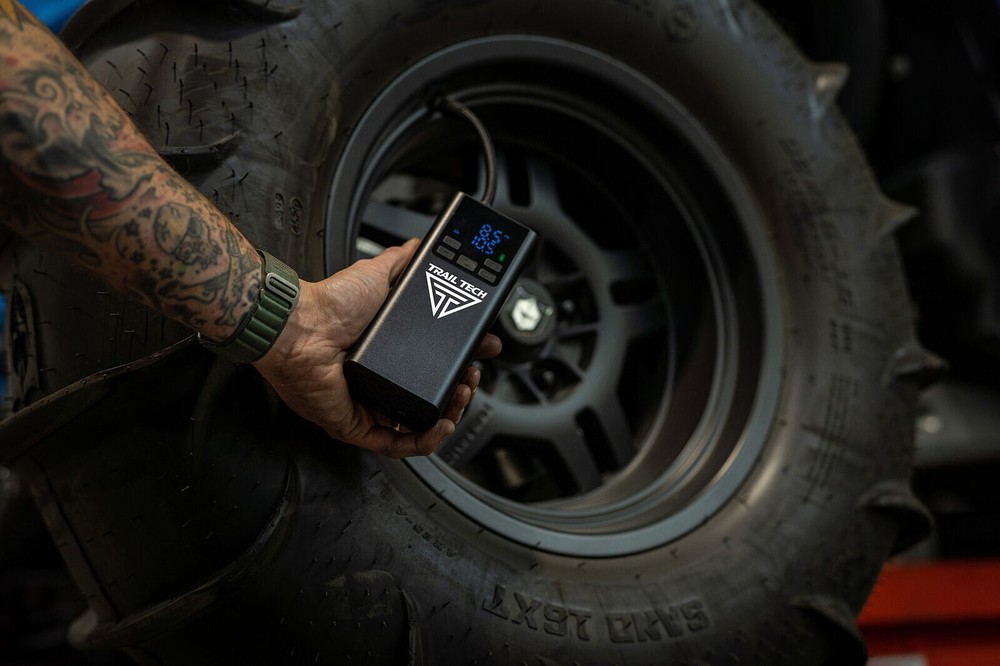 Trail Tech Mini Battery Powered Portable Air Compressor 5000mAh 060-DAP