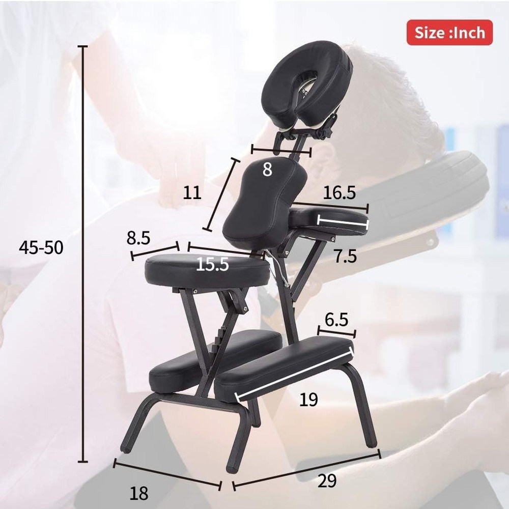 Portable Massage Chair with Adjustable Face Cradle