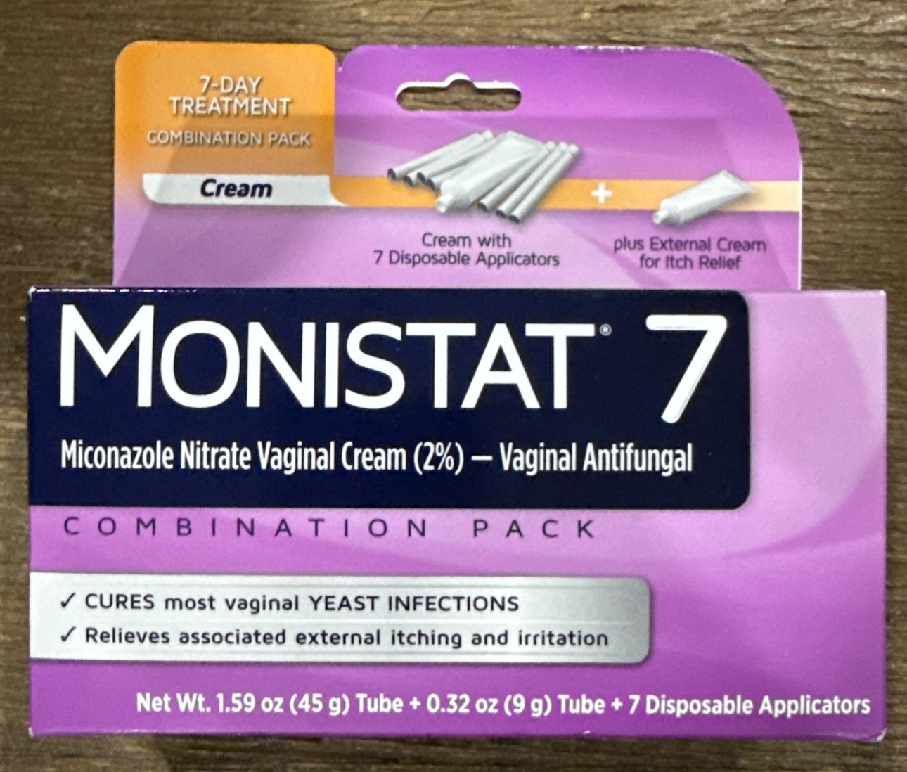 Monistat 7 Day Yeast Infection Treatment + External Itch Relief Cream Exp 6/2026