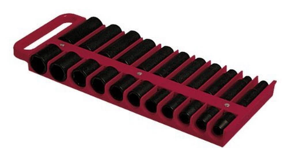 40900 Large Magnetic 1/2” Socket Tray Red