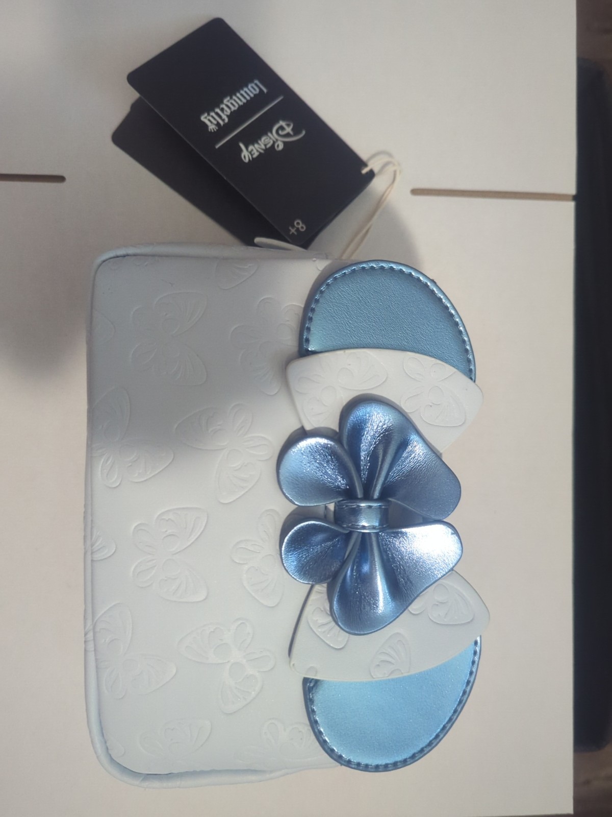 Loungefly Disney Minnie Mouse Blue Butterfly Cosmetic Bag NWT #296 CP