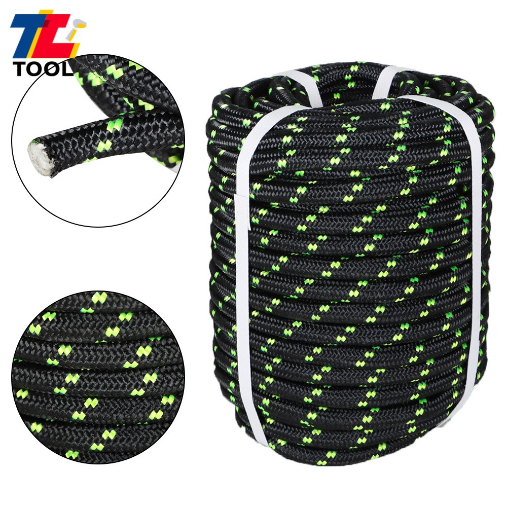 6180Lbs 1/2" × 100' Breaking Strength Double Braid Polyester Rope Bull Rope