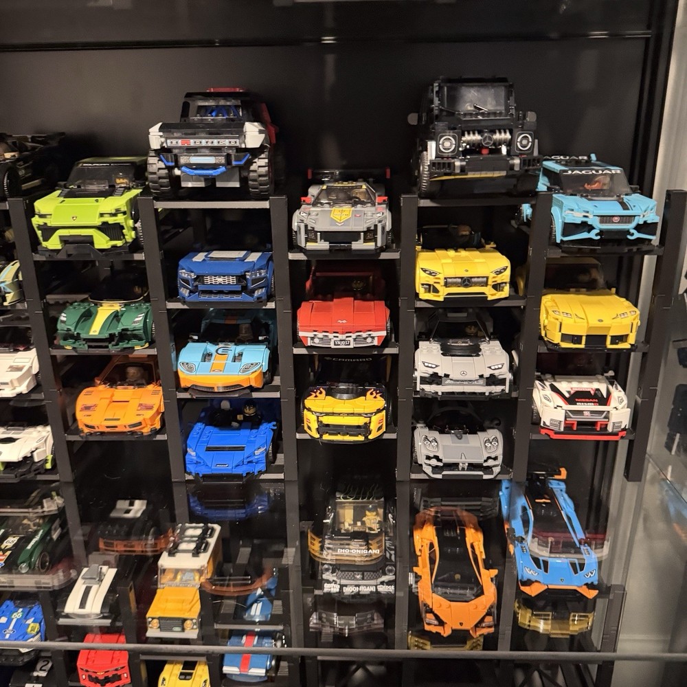 Lego Speed Champions Display Stands Stackable Garage Lifts Customizable 3 Tier
