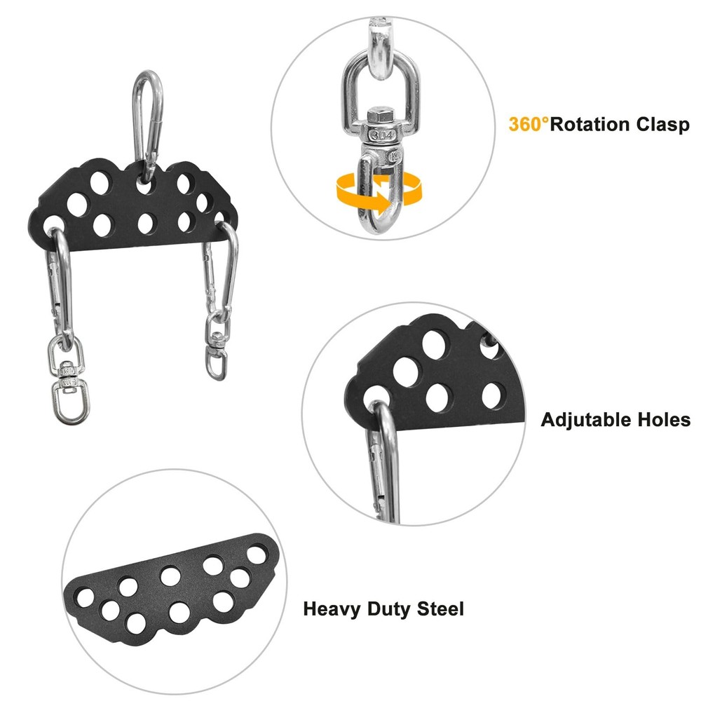 LAT Pull Down Bar Attachment for Cable Machine - Multi-Grip Fitness Spreader ...