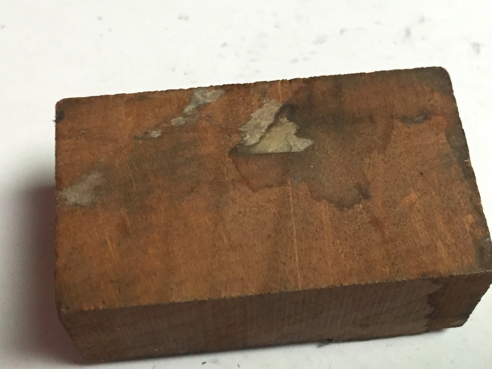 Billiard's Pool Table Printer's Letterpress Type Block