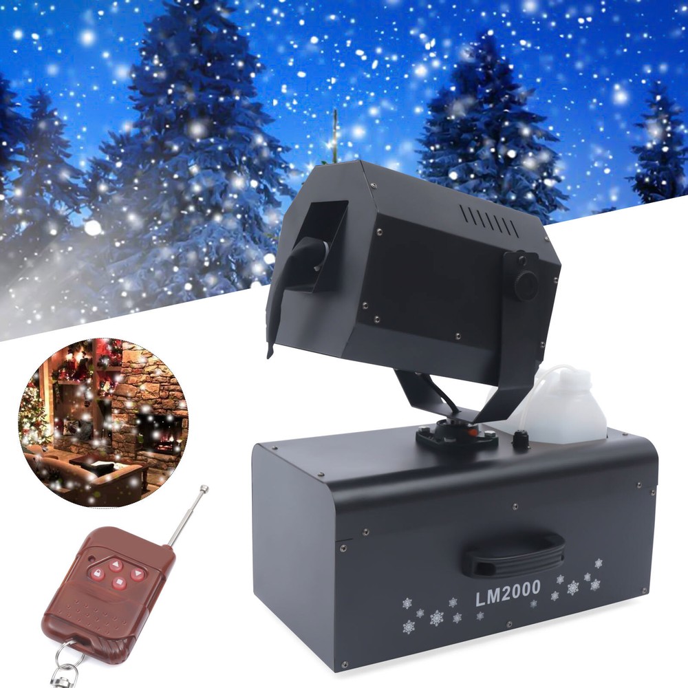 Snowflake Effect Machine 2000W Stage Snow Flake Maker 90?? Rotatable with Remote