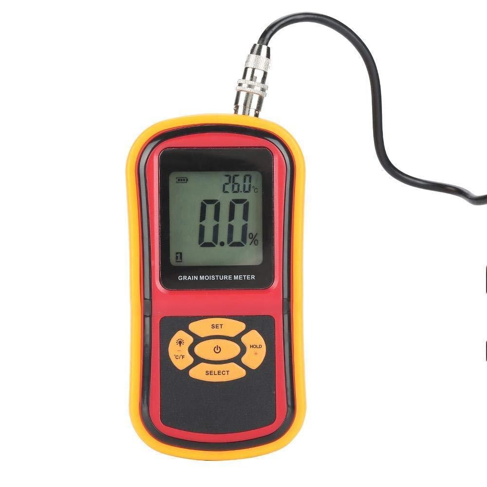 Digital Grain Moisture Meter with Measuring Probe For Corn Wheat Rice Bean Wheat