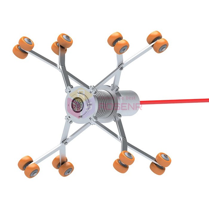 Sewer Endoscope Camera Crawler with Retractable Extension Bracket Guide Pulley