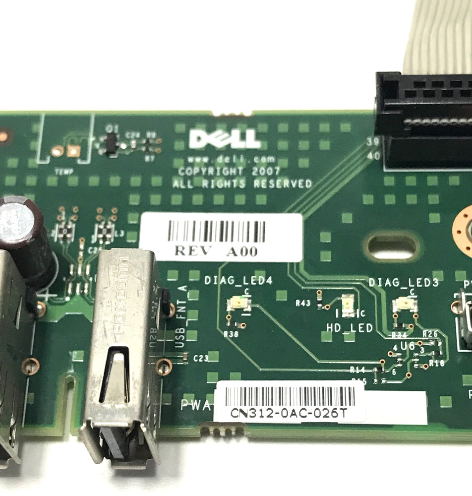 Dell Optiplex Front IO Power Button Assembly/Cable Without Case Bracket