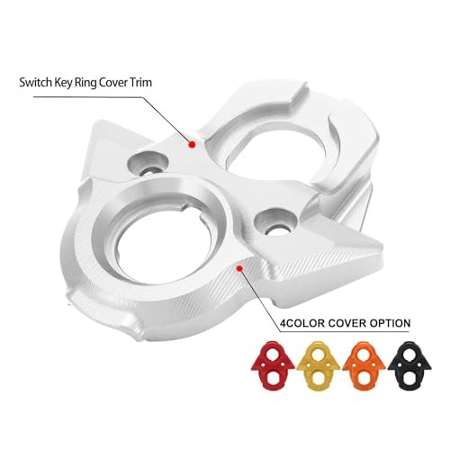 Ignition Key Switch Cover for Surron Light Bee,CNC Key Set Lock Silver