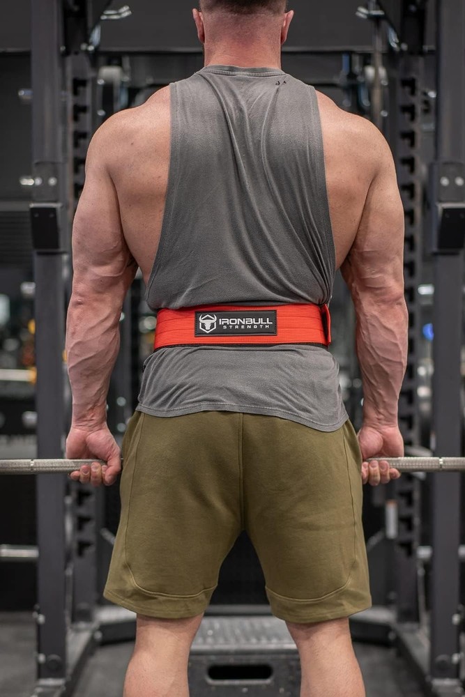 X-Large Red Lifting Belt - Auto-Lock Padded Back Support for Maximum Performance