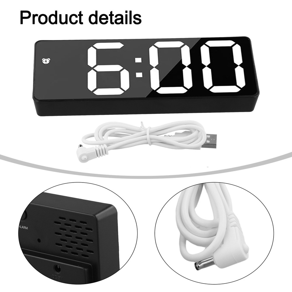 Voice Control Electronic Clock with Colorful Screen for Easy Time Viewing