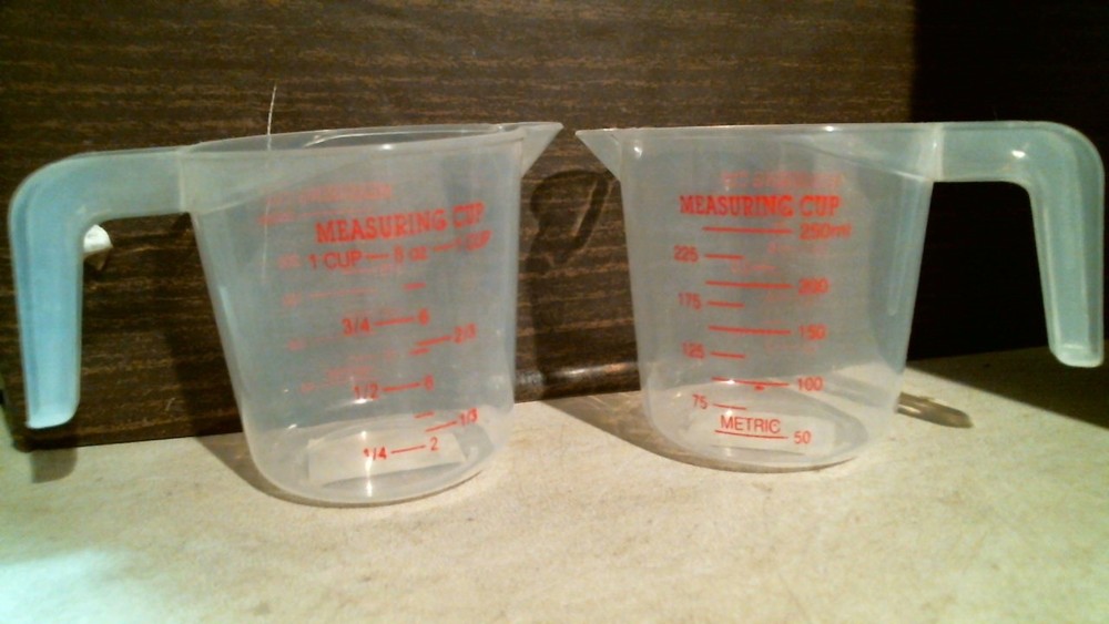 Smart Savers 626341 Small 1 Cup Measuring Cup, 2 per Order, FREE SHIIP