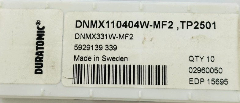10 PCS  ORIGINAL  INSERTS  DNMX110404W-MF2 TP2501
