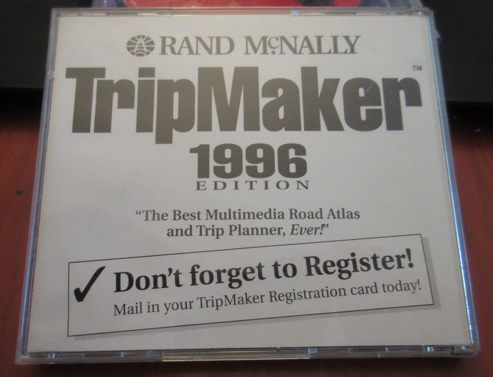 Rand McNally "TripMaker 1996" CD