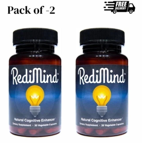 2Pack Redimind Cognitive Supplement Capsules Non-GMO, Vegan, GlutenFree,freeship