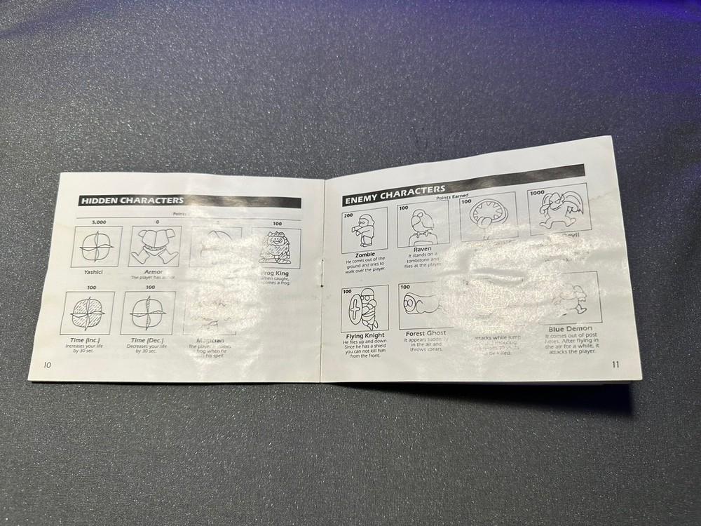 Captain CommandoGhosts 'N Goblins Original Nintendo NES Manual Only