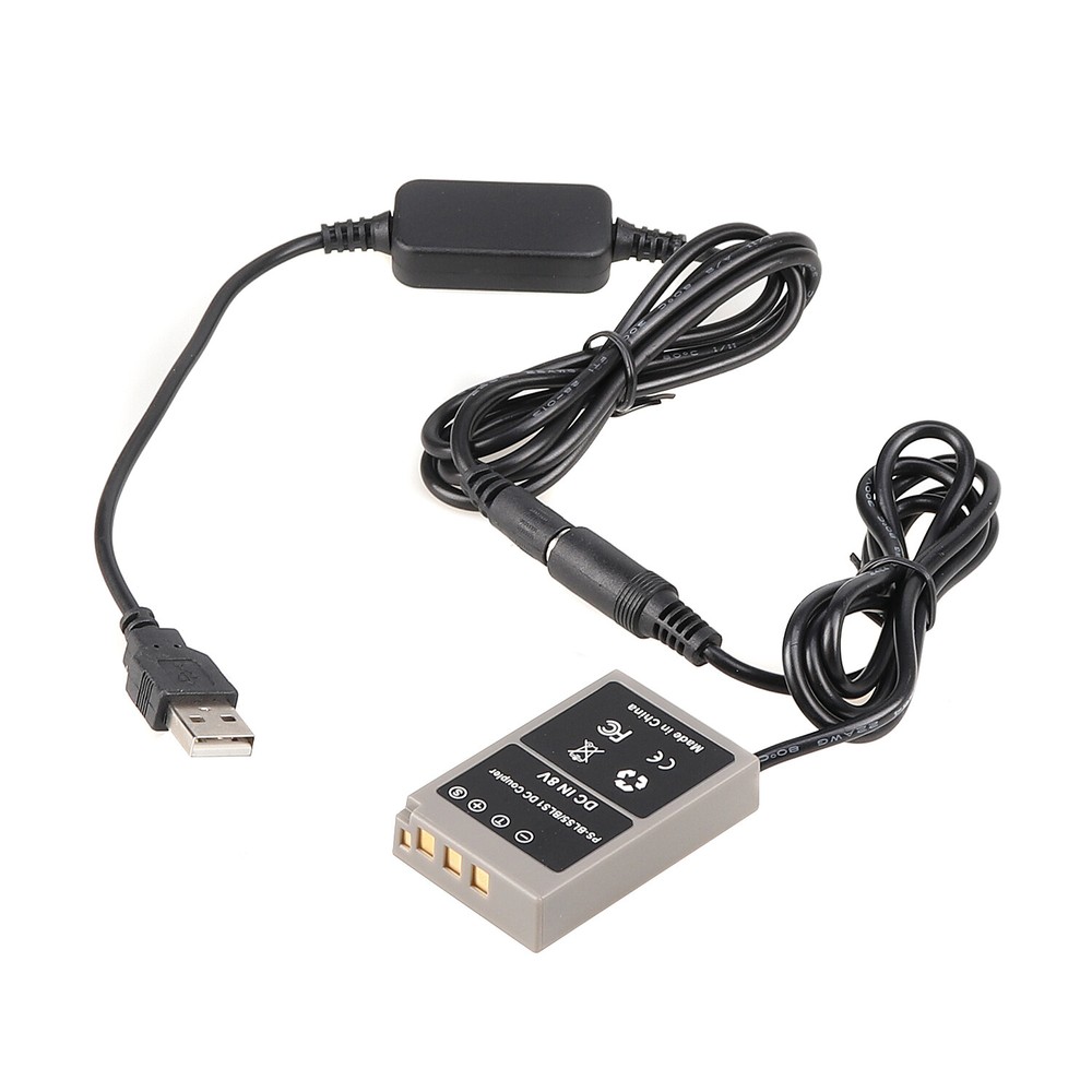 BLS-1 BLS-5 Dummy Battery DC Coupler+USB Cable for Olympus E-PL8 EPL-9 E-M10