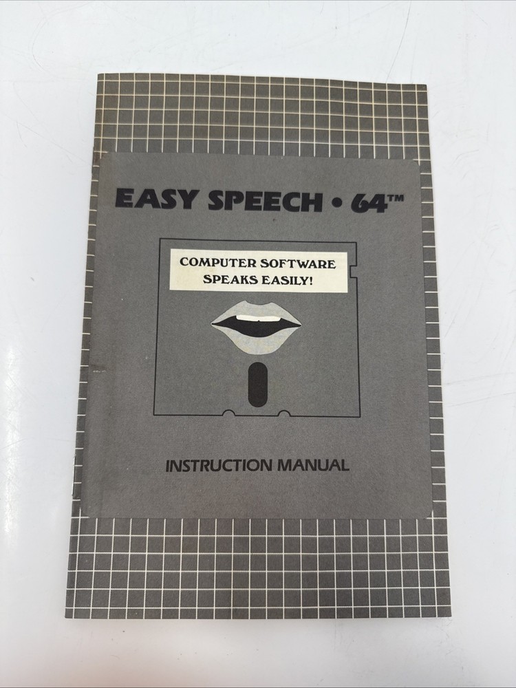 Easy Speech 64 - Computer Software Speaks Easily - Instruction Manual