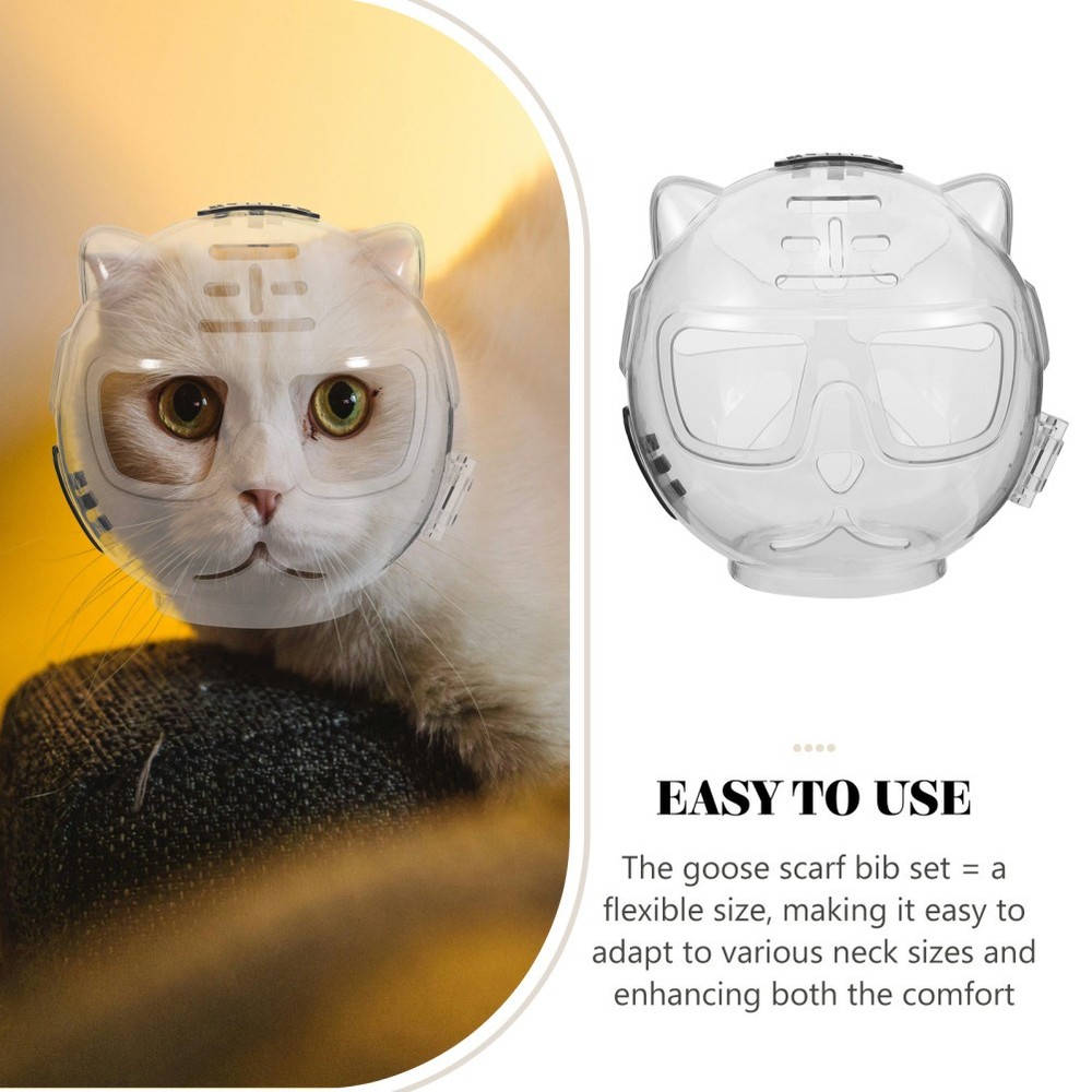 Cat Astronaut Costume Grooming Accessory Biting Prevention Muzzle