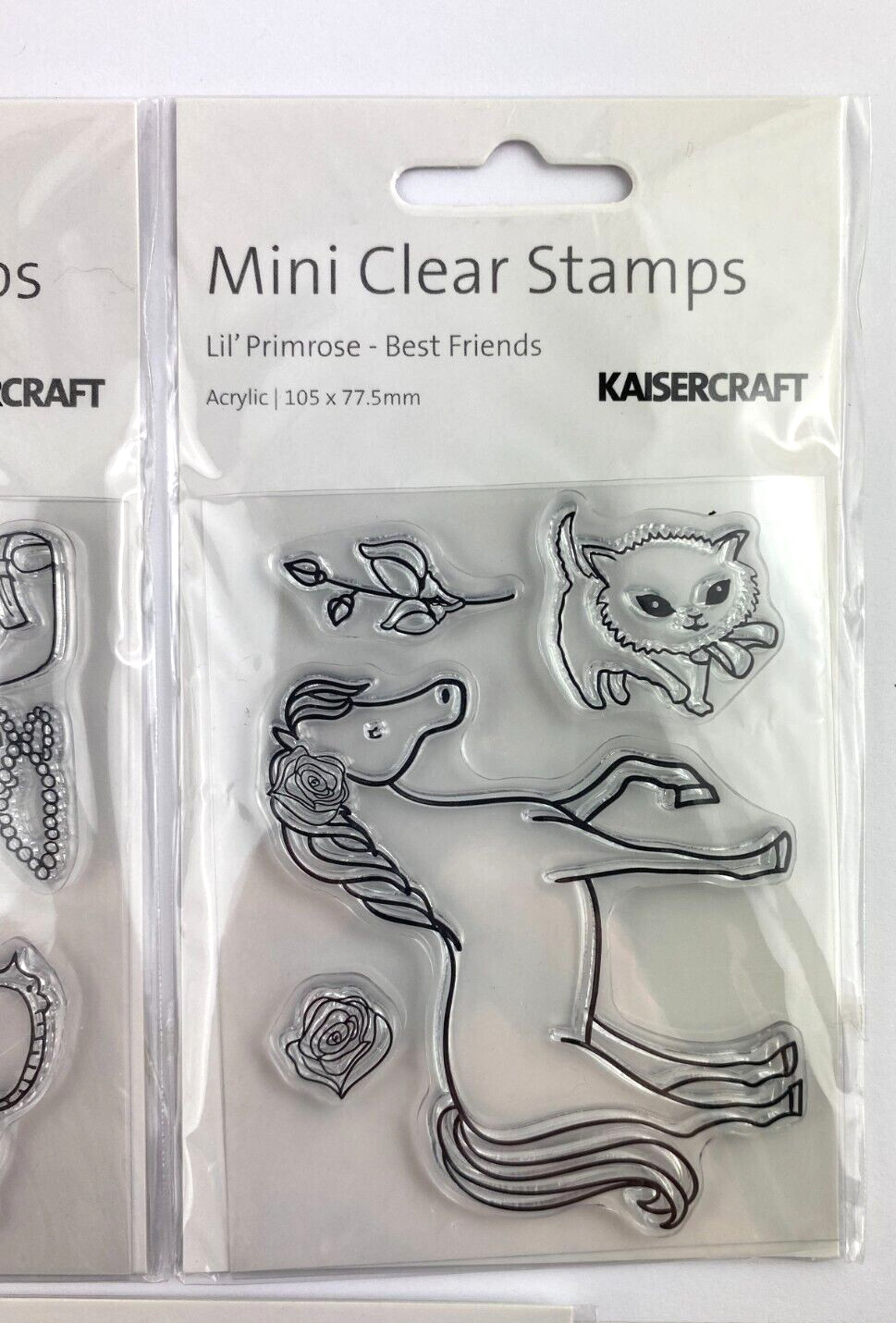 Kaisercraft Lil' Primrose (LOT OF 5) Mini Clear Stamps
