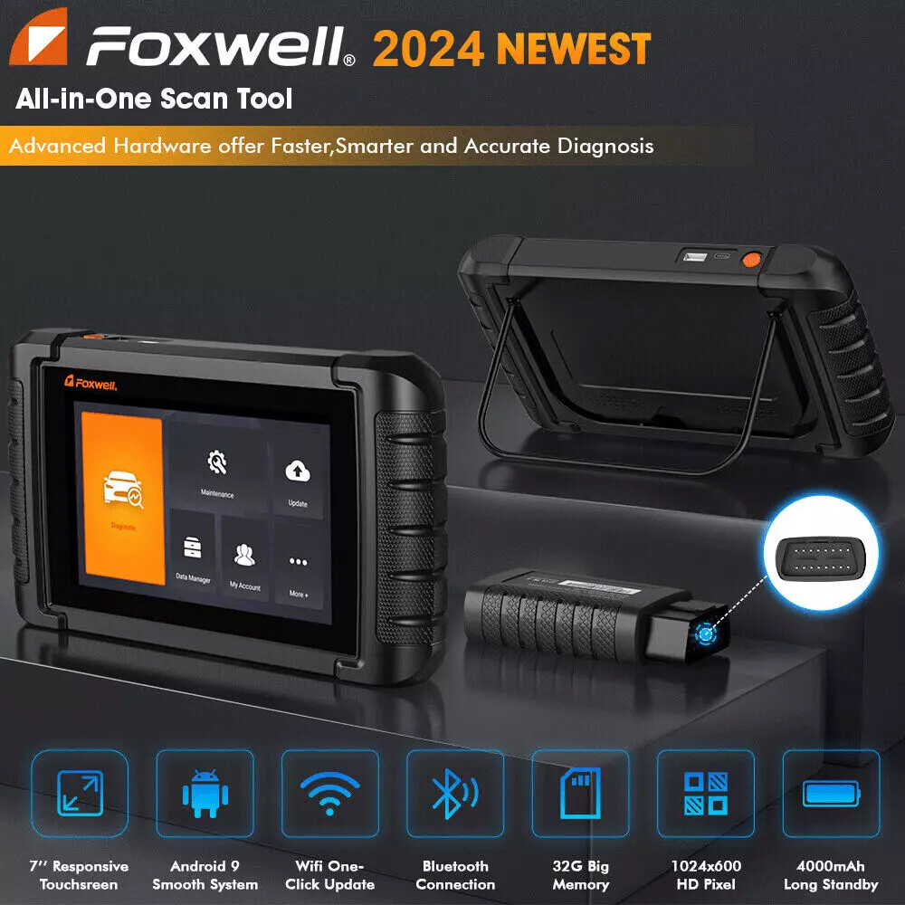 FOXWELL Bluetooth Bidirectional All System Diagnostic Scan Tool Car OBD2 Scanner