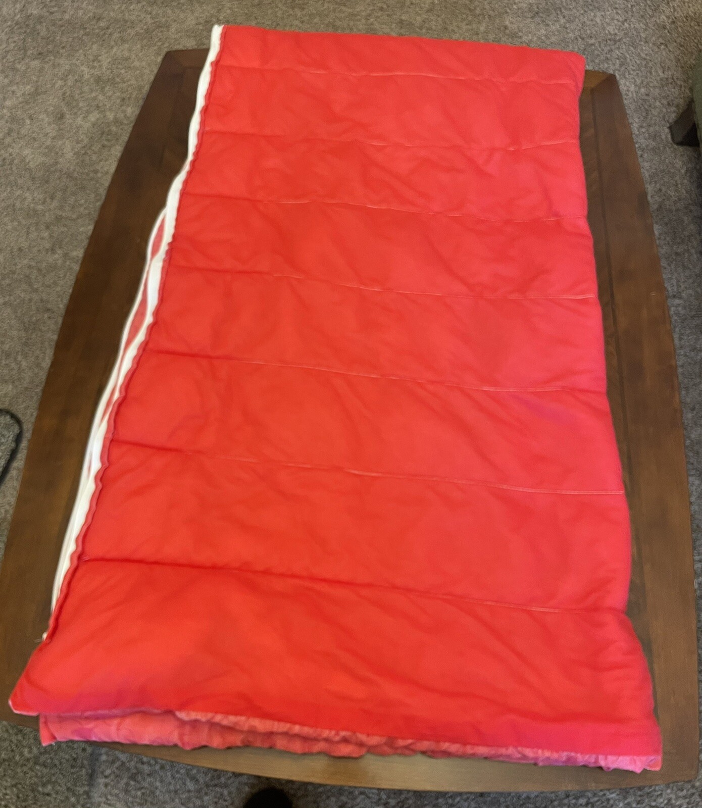 Vintage 90's Disney 101 Dalmatians Red Double Sided Youth Sleeping Bag Read