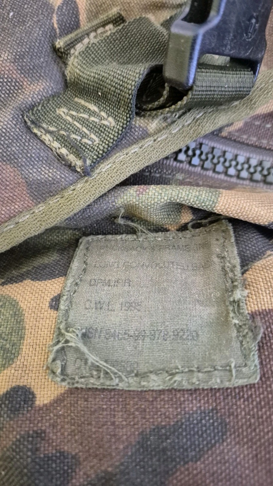 GENUINE BRITISH ARMY BERGEN RUCKSACK DPM LONG BACK 120L SIDE POUCHES +YOKE 1995