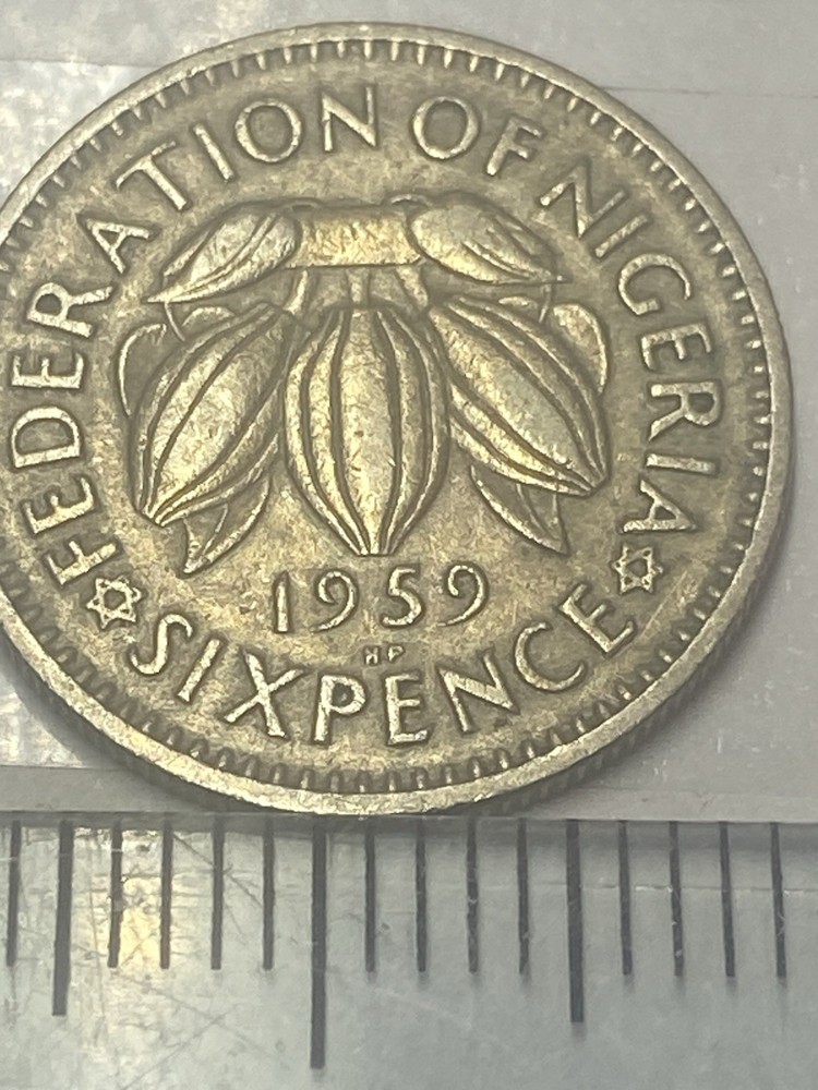 Coin Nigeria 6 Pence 1959