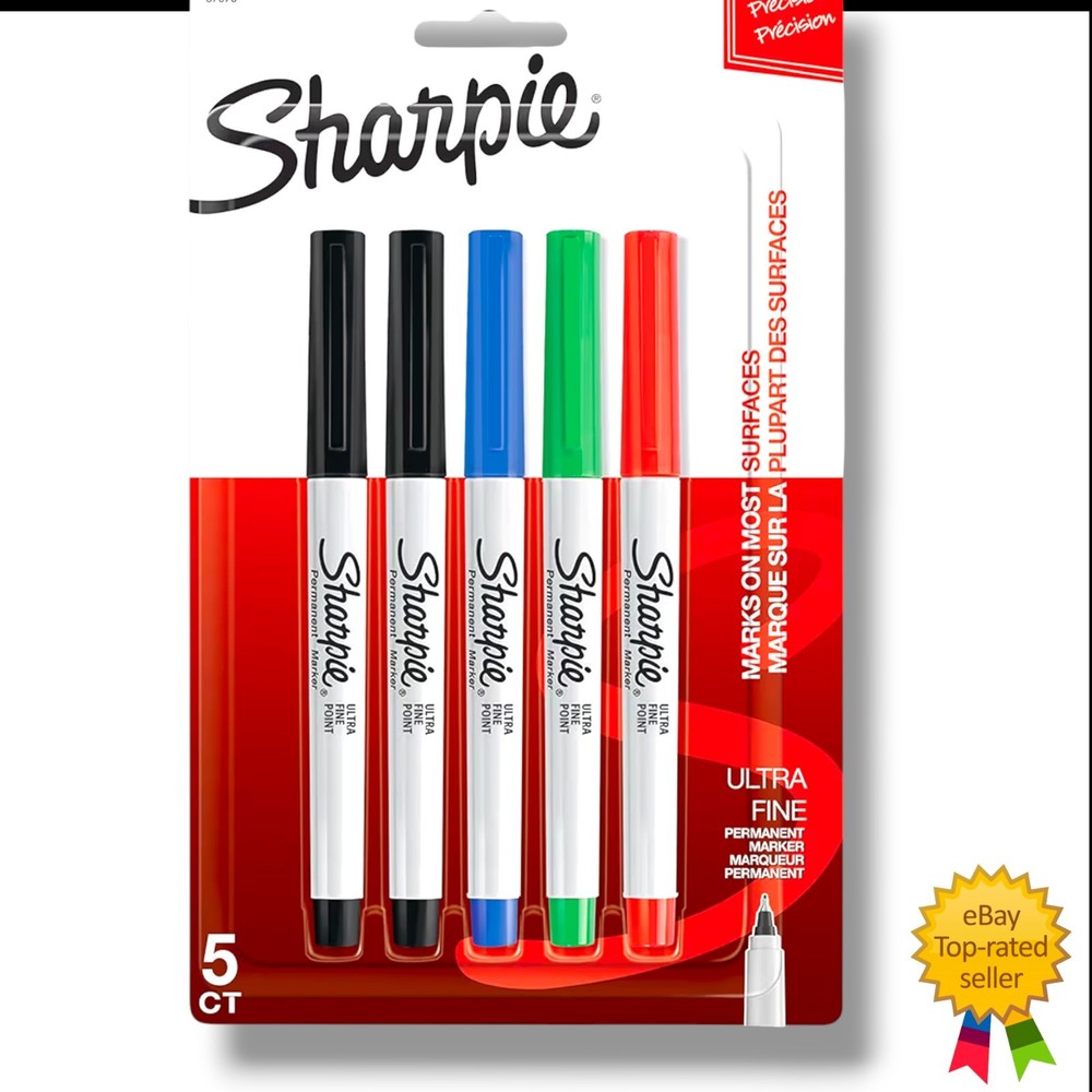 Sharpie 37675PP Permanent Markers Ultra Fine Point Assorted Colors - 70 Count​
