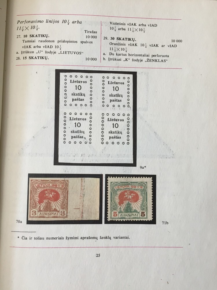LITHUANIA Specialised Stamp Catalogue (APR1647 )