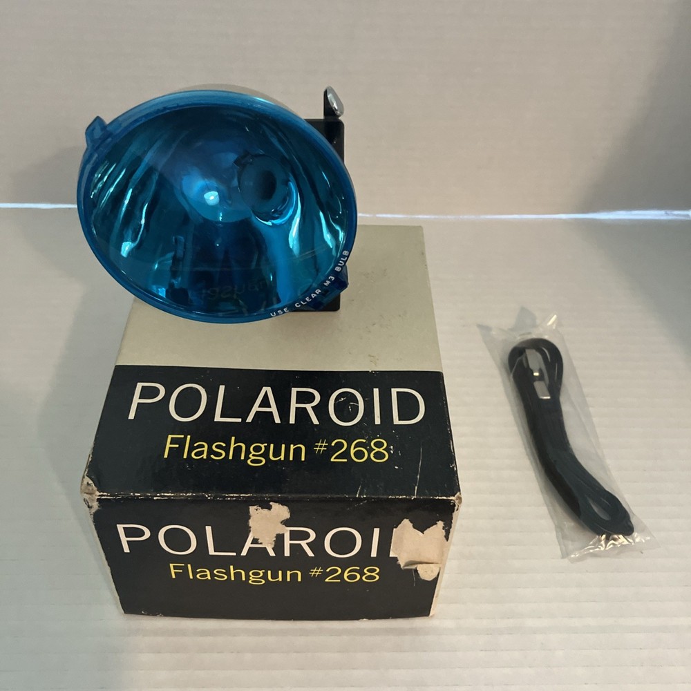 Polaroid 268 Flash gun no bulb Unknown Working Condition